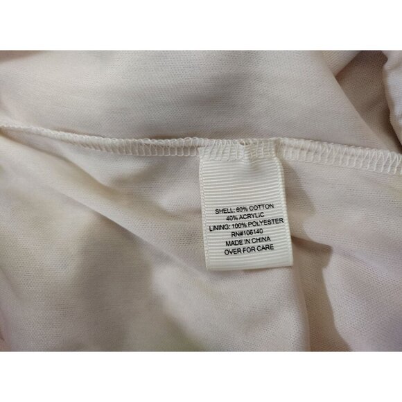 Women's wide leg crochet pants with contrast hem, bohemian style, size S. - Picture 4 of 8